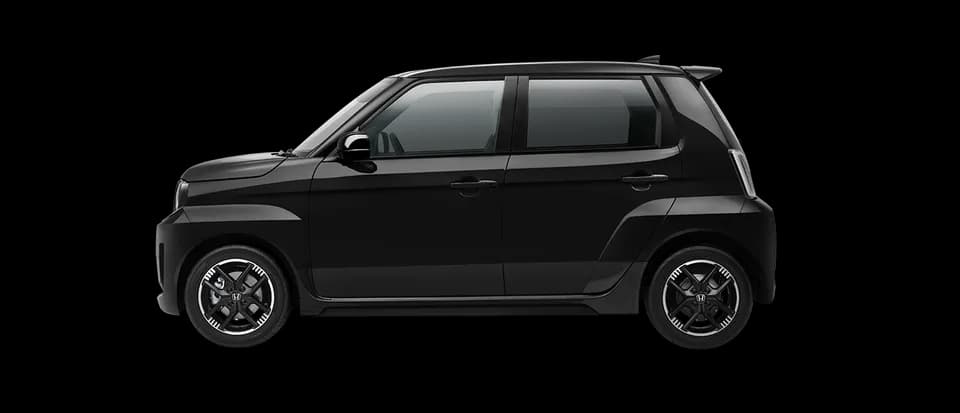Honda Super-ONE warna Crystal Black Pearl tampak samping